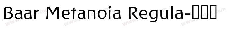 Baar Metanoia Regula字体转换